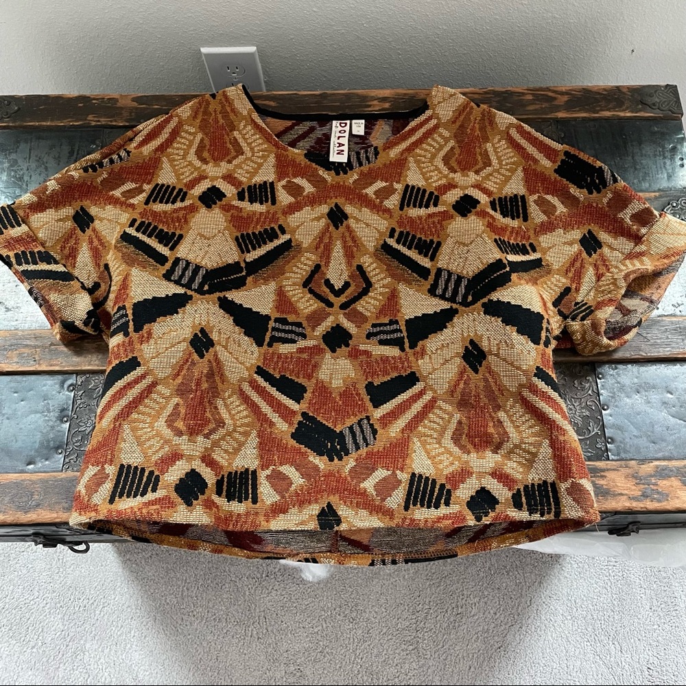 Anthropologie Dolan Tapestry Patterned Top